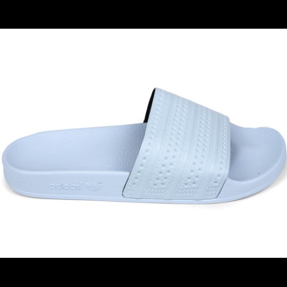 adidas adilette light blue